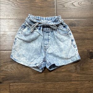 Francesca's Collections Blue and White High Waisted Shorts